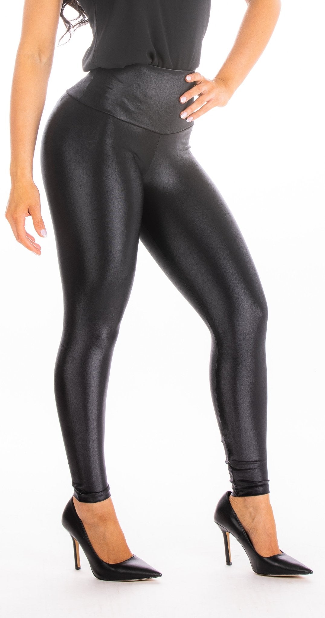 Legging Cintura Alta Cirrê Preta - ZADFIT