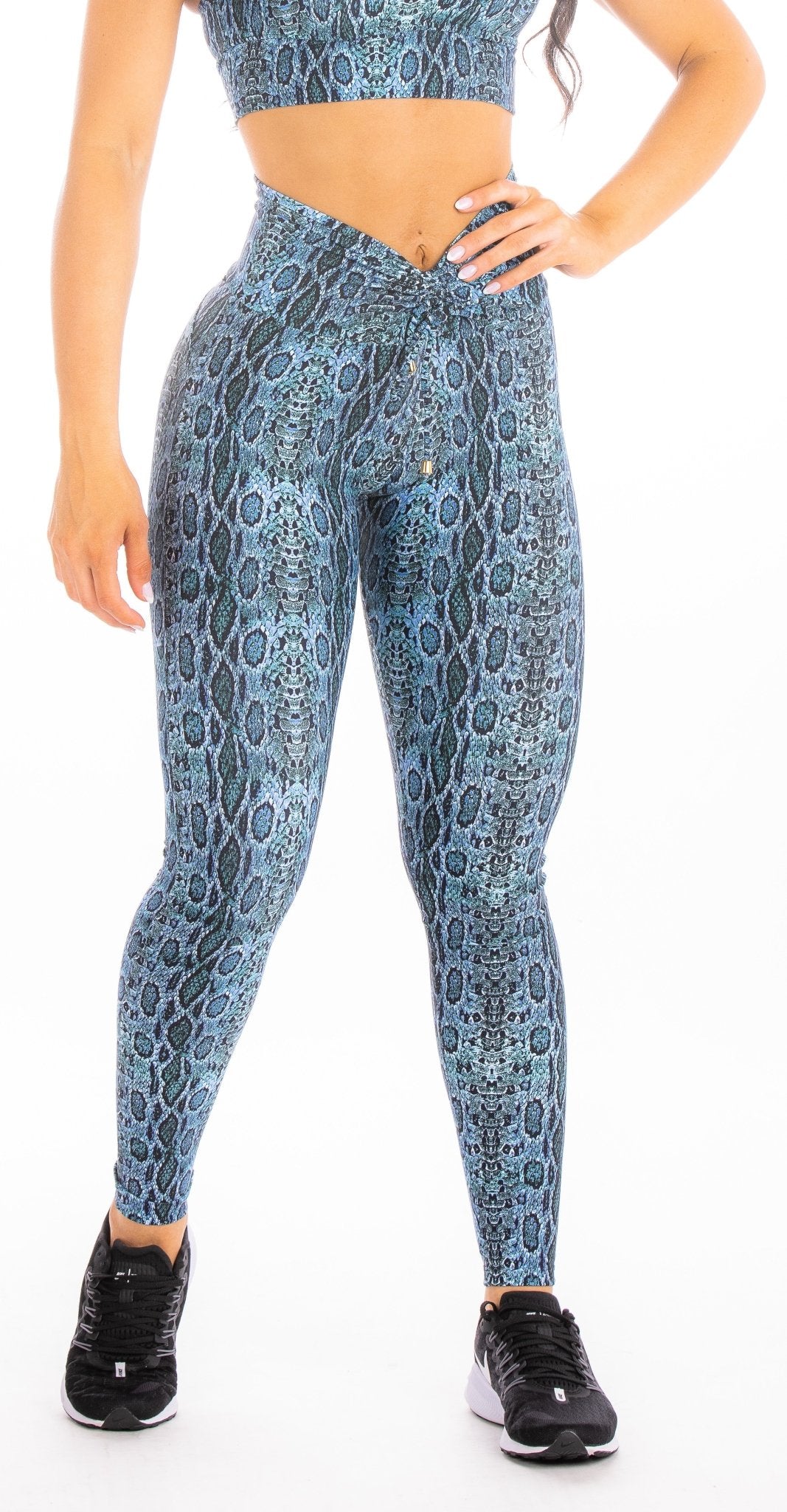 Legging Cintura Alta Empoderada Cobra Azul - ZADFIT
