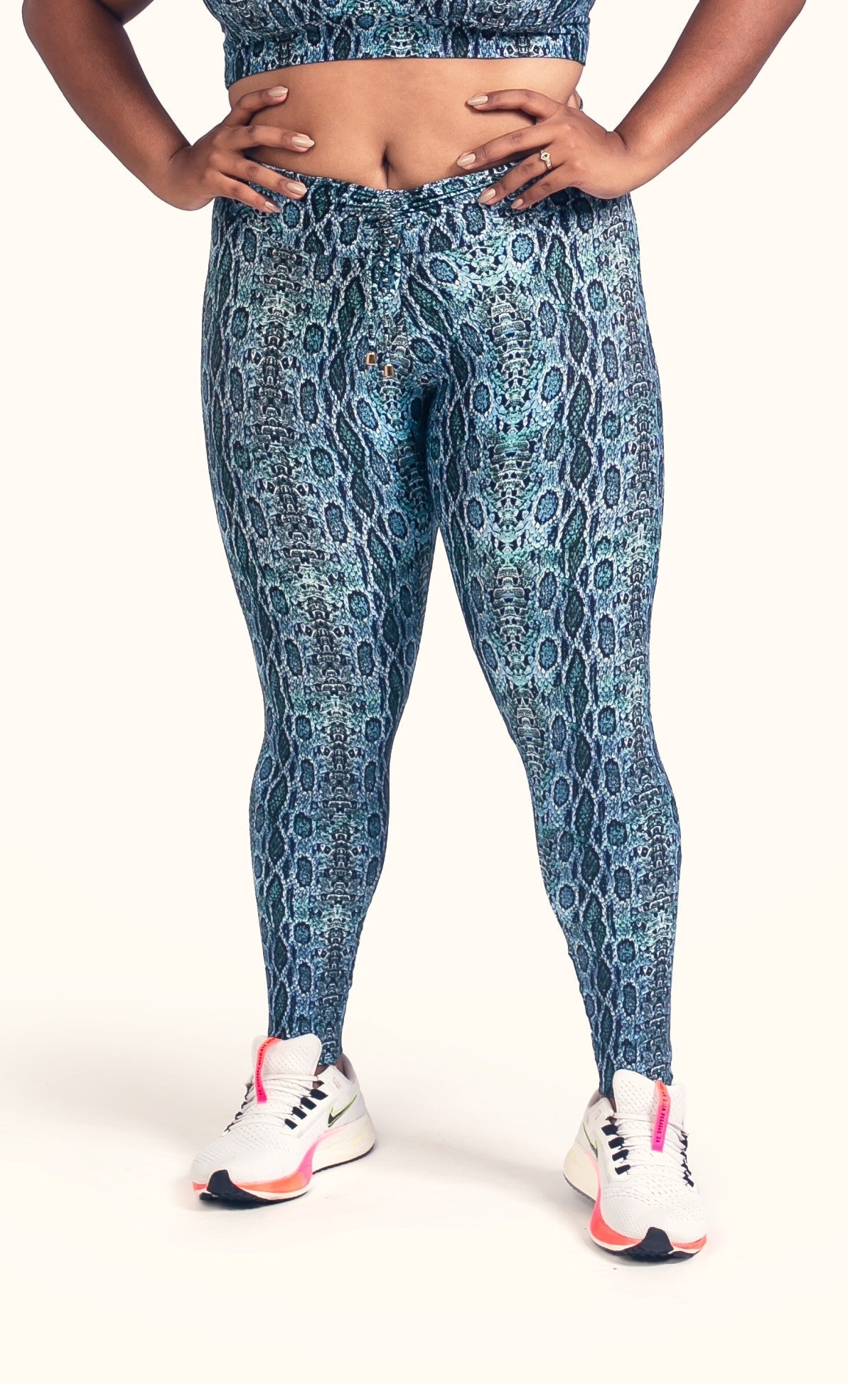 Legging Cintura Alta Empoderada Cobra Azul - ZADFIT