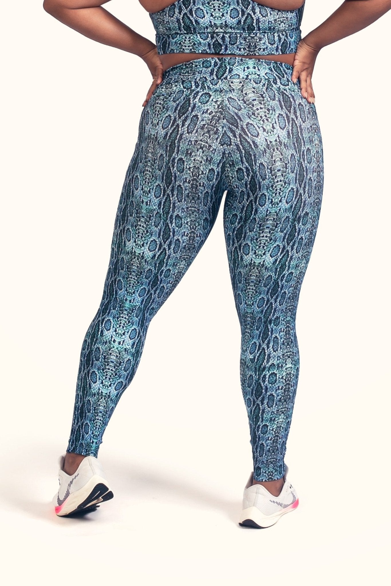 Legging Cintura Alta Empoderada Cobra Azul - ZADFIT