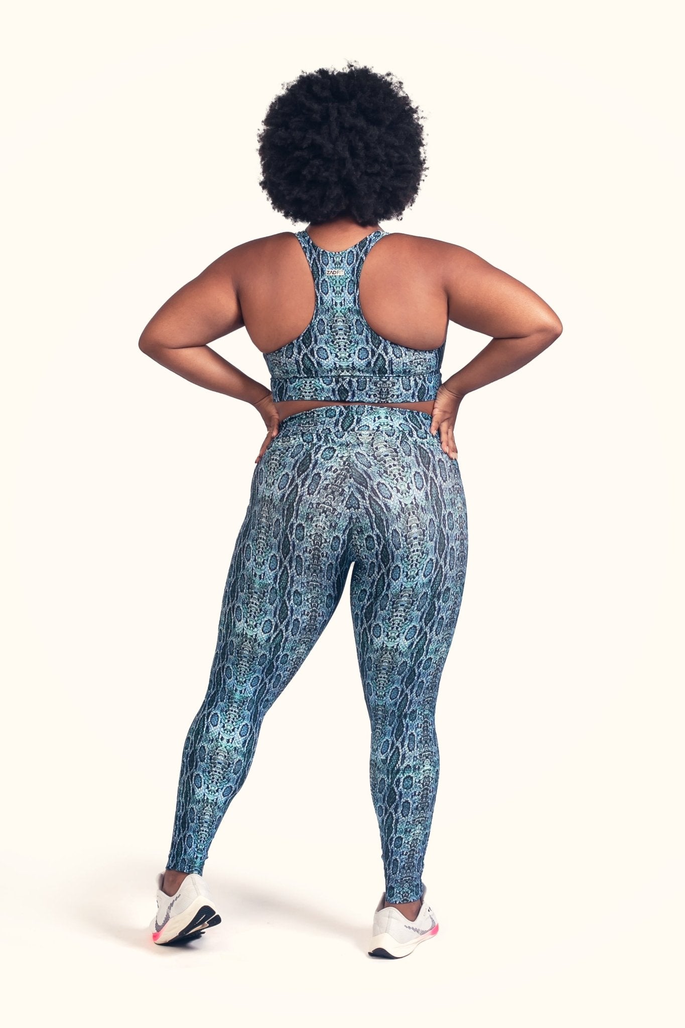 Legging Cintura Alta Empoderada Cobra Azul - ZADFIT