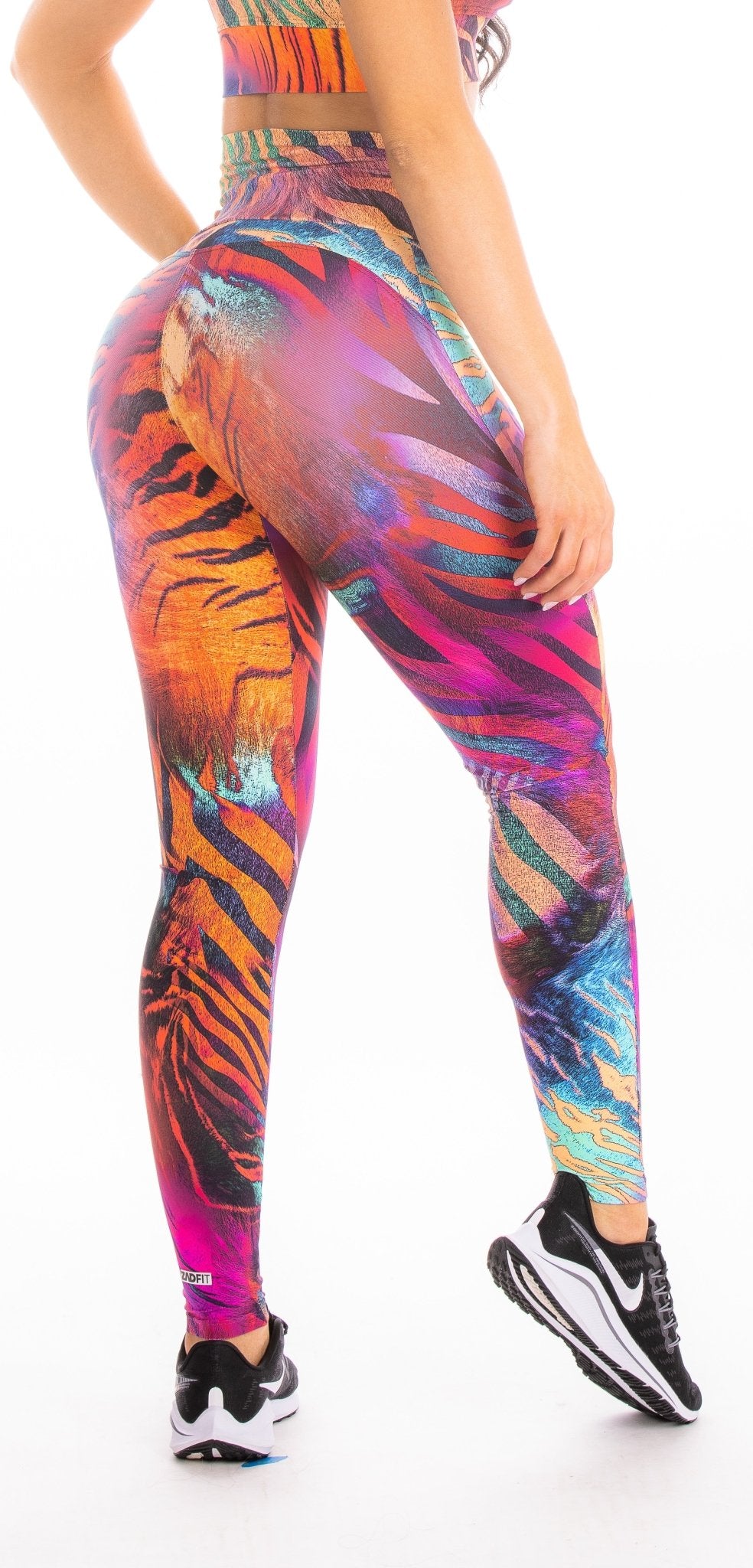 Legging Cintura Alta Empoderada Zebra Colorida - ZADFIT