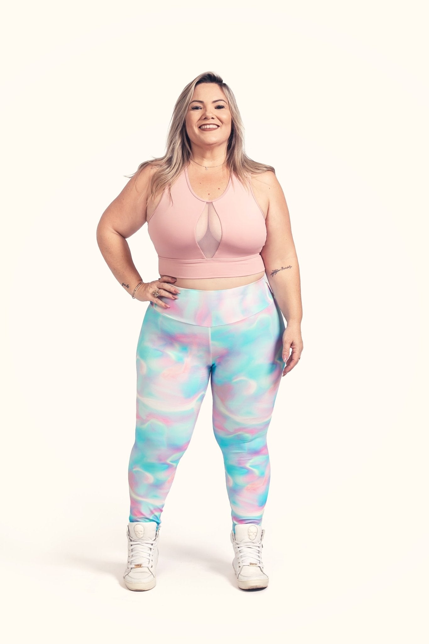 Top Rosê Decote com Tule - ZADFIT